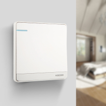 KOCOO Carolan 86 wall switch socket panel 6FC ivory white five-hole socket large board switch package