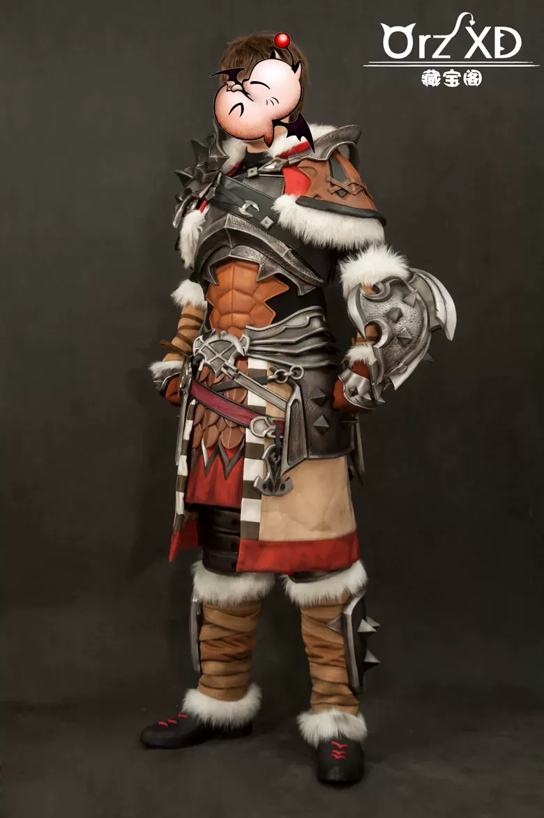[Униформа школьника Final Fantasy 14FF14 Warrior Light 50] Реквизит для COSPLAY, поддержка графики/постановки, чтобы прийти