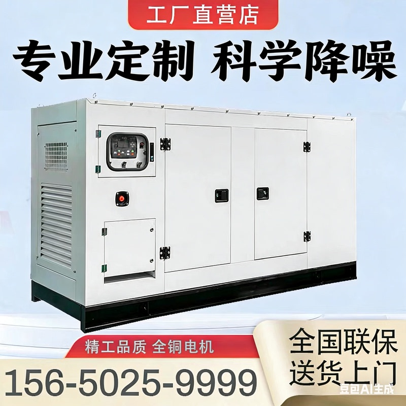 Silent Box Diesel Generator Set 30Kw50/150/200/400 Kw 380V Dustproof and Rainproof Hotel School
