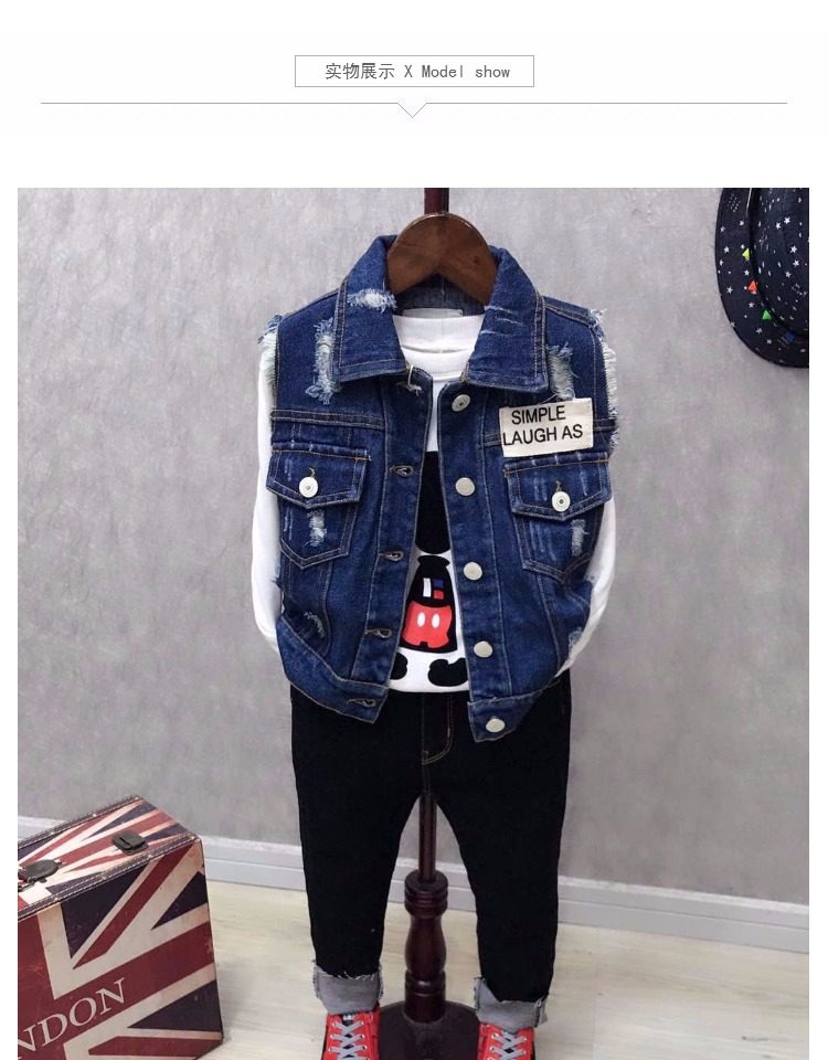 Gilet enfant en toile - Ref 2068381 Image 9