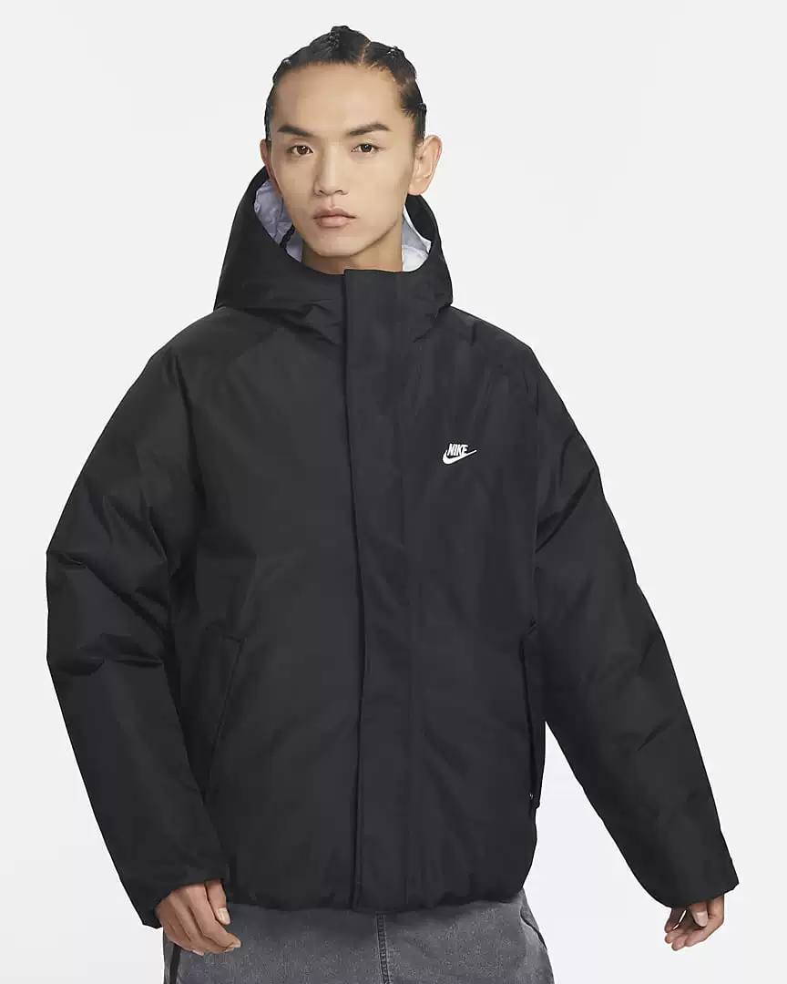 Куртка с капюшоном из хлопка с защитой Gore-Tex для мужчин, ретро стиль, FB7595-010/716