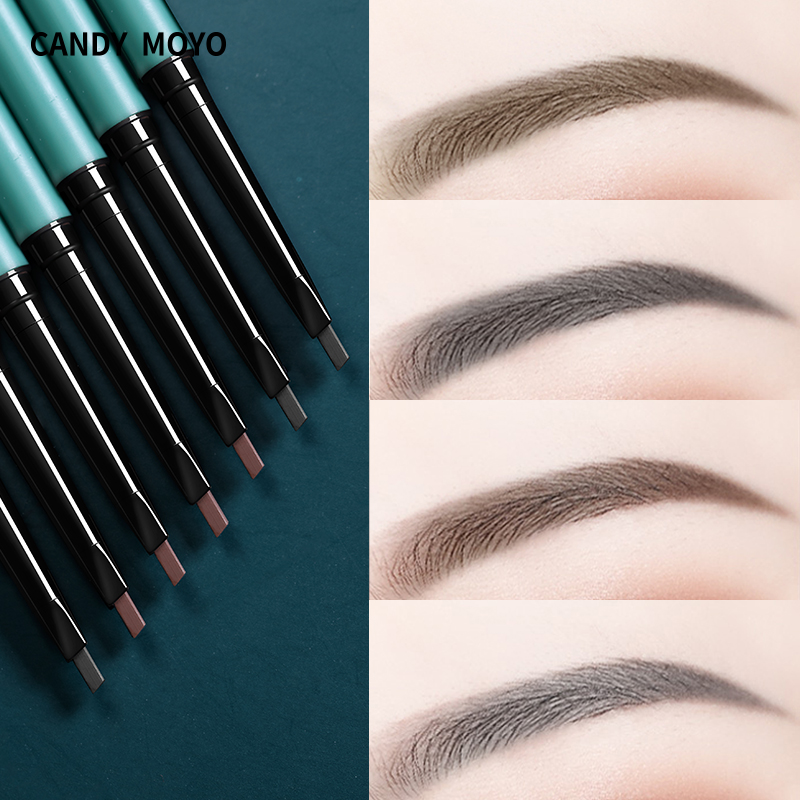 CandyMoyo ultra-fine eyebrow pencil waterproof, durable, non-marking, ultra-fine head, natural female beginners