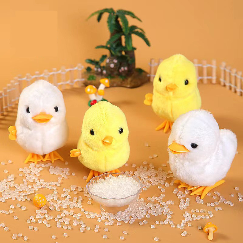 Small Yellow Duck Child Clockwork Jumping Duck Baby Jumping Duck Baby Emulation Small Chicken Pecking Mio Girl Clockwork Toys-Taobao