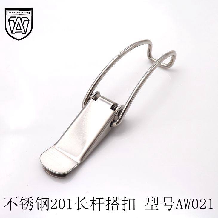 304 stainless steel double spring automatic buckle wooden box special lock buckle box lock box hook industrial buckle luggage accessories