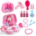 Đồ chơi trang điểm Minnie cho trẻ em Disney Ba lô Chơi Nhà Cô gái Mỹ phẩm Dressing Set Mô phỏng Hộp đồ chơi - Đồ chơi gia đình