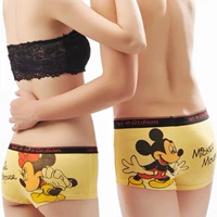 Mickey Mouse SpongeBob Summer Mới Cặp đôi Đồ lót Cotton Modal Đàn ông và Phụ nữ Eo thấp Phim hoạt hình 3175 quần lót phụ nữ