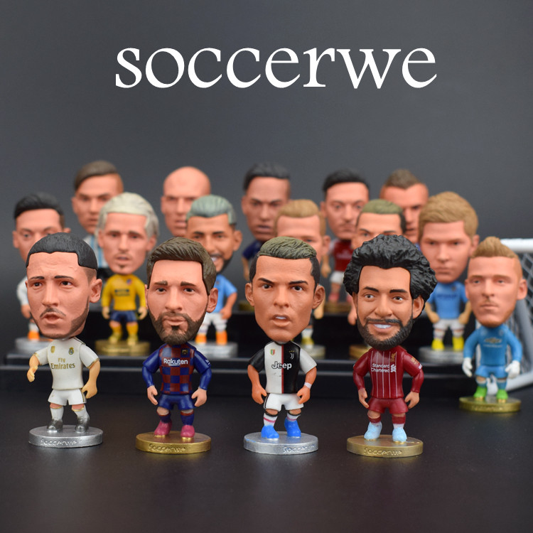 Football puppet star decoration model hand office boy toy Ronaldo Messi Real Madrid Barcelona Manchester United Liverpool