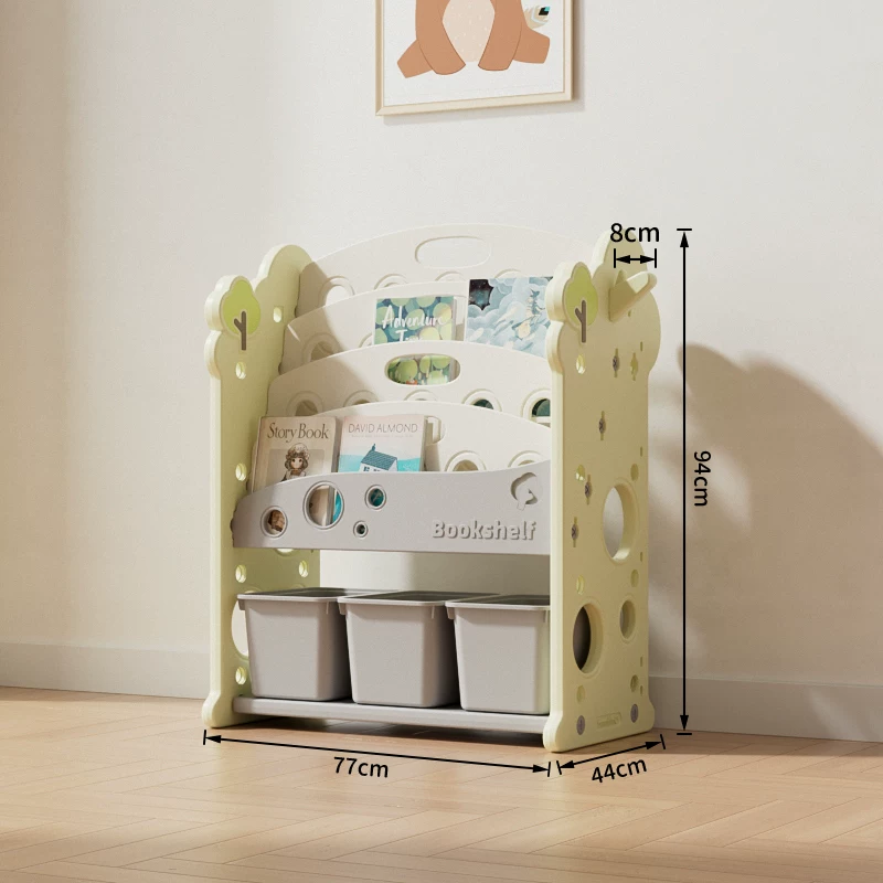 Toy, multilayer storage system, book with pictures, capacious bookshelf, classification