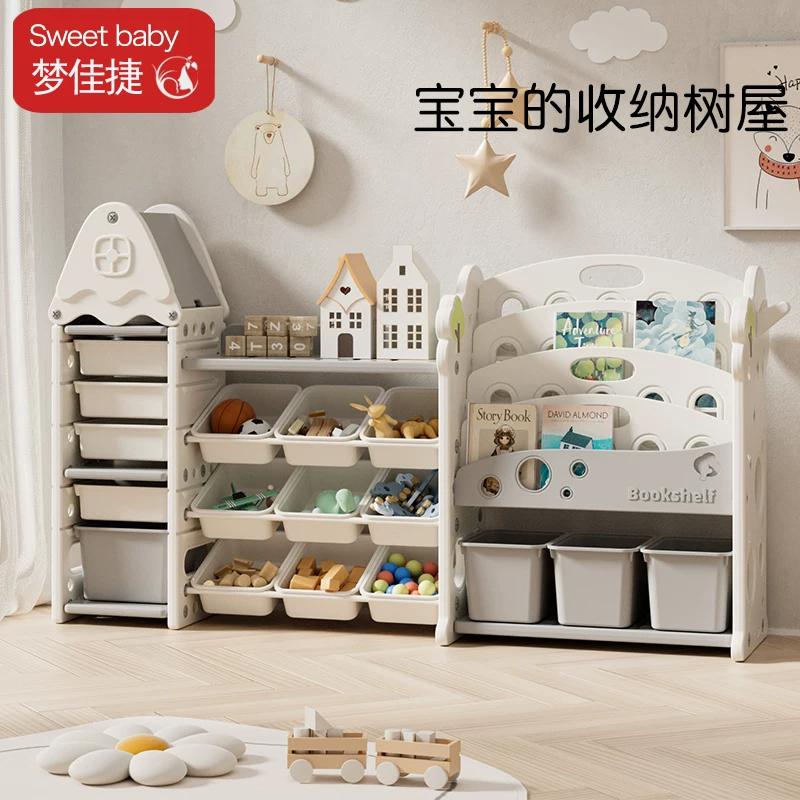 Toy, multilayer storage system, book with pictures, capacious bookshelf, classification