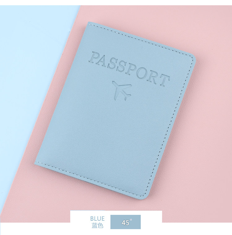 Business Travel Passport Holder RFID Passport Protective Case Document Pouch PU Leather Card Holder Factory Stock