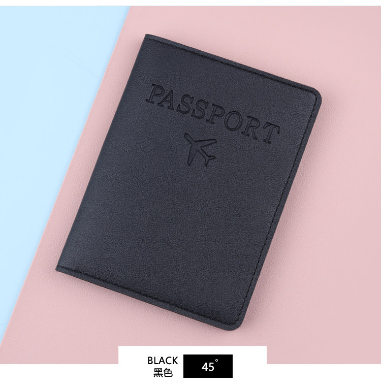 Business Travel Passport Holder RFID Passport Protective Case Document Pouch PU Leather Card Holder Factory Stock