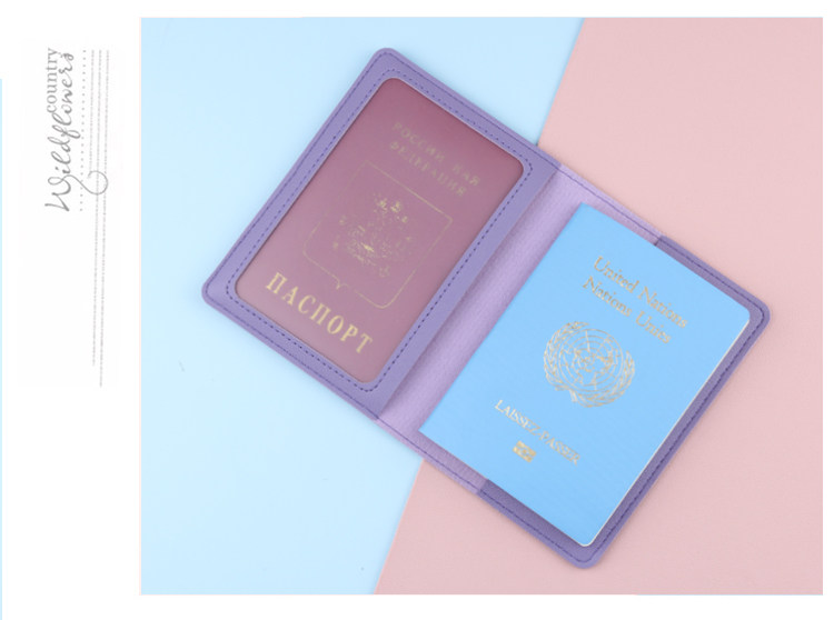 Business Travel Passport Holder RFID Passport Protective Case Document Pouch PU Leather Card Holder Factory Stock