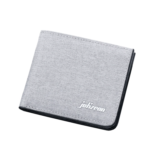 Мужской тканевый короткий ультратонкий минималистичный бумажник, кошелек для водительских прав