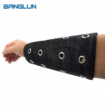 BANGLUN steel wristband guard glass handling protection wristlet extended wrist tool a pair of steel wristbands
