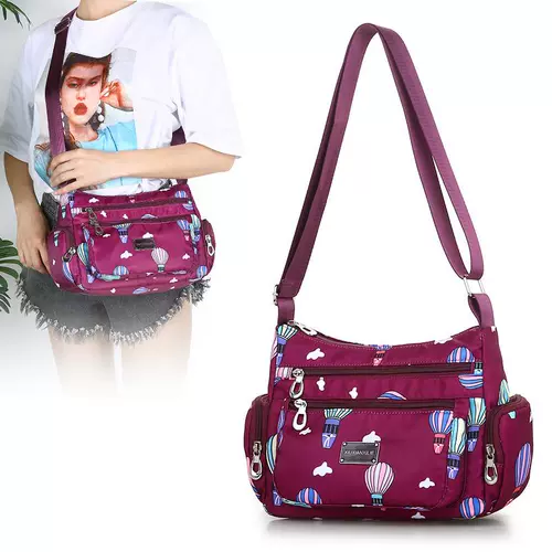 Нейлоновая сумка через плечо, шоппер, сумка на одно плечо, вместительный и большой рюкзак, для среднего возраста