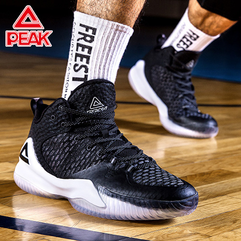 Peak basketball shoes men's shoes are very wakeful lion 2022 autumn new shock-absorbing large triangle high-top combat boots actual combat shoes