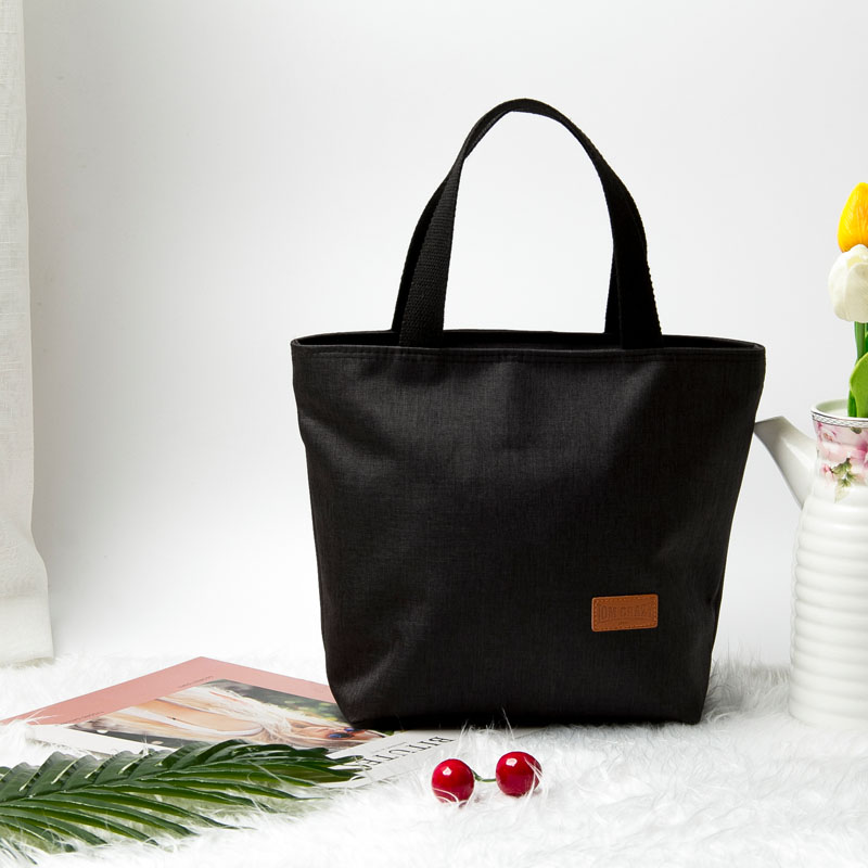 Canvas Tote Bag Túi ăn trưa Túi Oxford Vải Hộp cơm trưa Túi tote Túi ăn trưa không thấm nước Túi với túi gạo - Hộp cơm điện sưởi ấm lock and lock hộp cơm