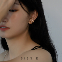 Advanced ear clip without ear hole female summer earrings ear studs mosquito coil French simple earrings ear clip ear buckle