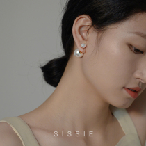 Ear clip without earbuds ~ large pearl earbuds with high level of superior signs minimalist Temperamental Mosquito-repellent Dish Ear Accessories with a small face