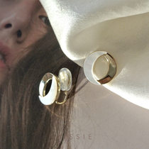 Fritillaria splicing ~ earrings without ear clip female earrings simple temperament small and comfortable mosquito coil niche design sense