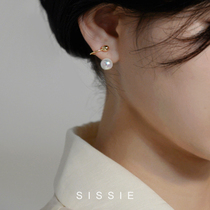 Invisible Mosquito Coil Dish Ear Clip Without Earhole Woman Design Sensation Lukewarm Wind Advanced Sensation Small Crowdsourced Autumn Winter Color Pearl