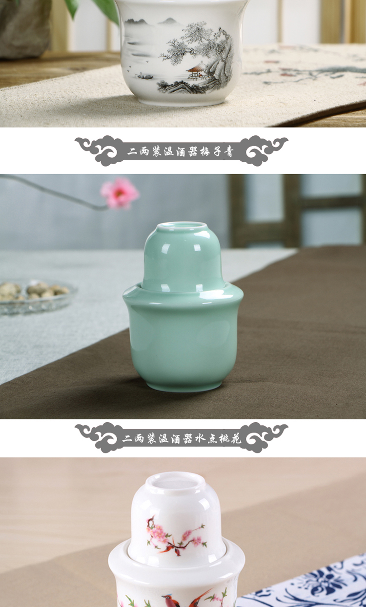 Ấm rượu vang ly rượu vang đặt hai và một nửa pound gốm lẩu nhà nóng ấm rượu decanter rượu vang vàng rượu vang trắng glass đồ khui rượu vang