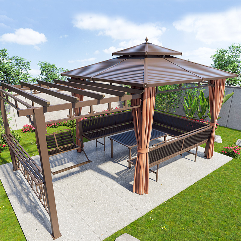 Outdoor Gazebo, Villa Courtyard Garden, Leisure Pavilion, Outdoor Terrace, Rooftop Canopy, Grape Trellis, Rain Shelter