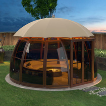 Outdoor Pavilion round European Villa Garden Terrace Hotel B & B outdoor luxury UFO shape sun room