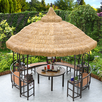 Outdoor thatched pavilion garden courtyard farmhouse outdoor wedding photo studio sunshade roof roof leisure pavilion Pavilion
