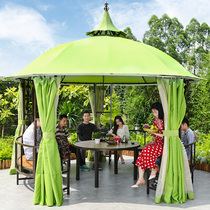 Outdoor gazebo European villa Garden Courtyard Outdoor Wrought iron wedding photo studio Awning Leisure cool pavilion