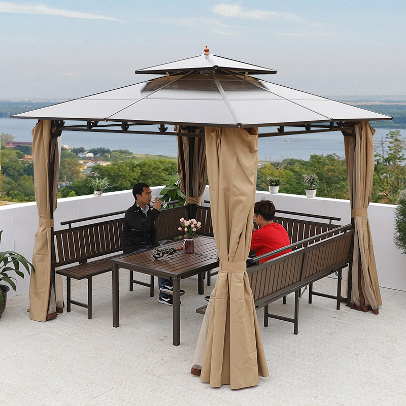 Outdoor gazebo Awning canopy Villa Courtyard Garden pergola Tent PC pavilion Outdoor terrace gazebo