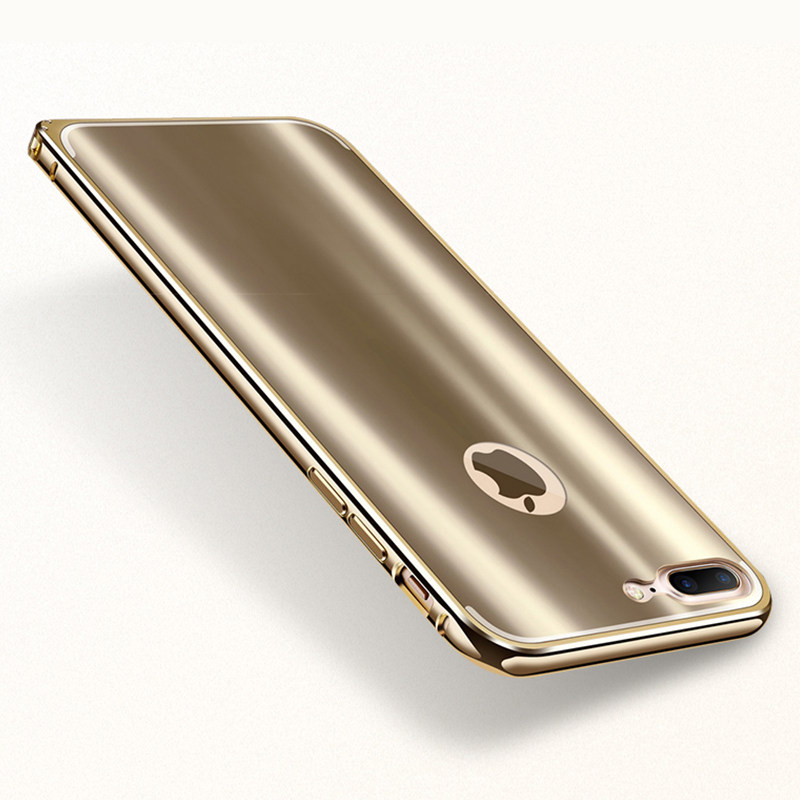 iy Ultra Slim Lightweight Aluminum Metal Bumper Dazzle Color Acrylic Back Cover Case for Apple iPhone 7 Plus & iPhone 7
