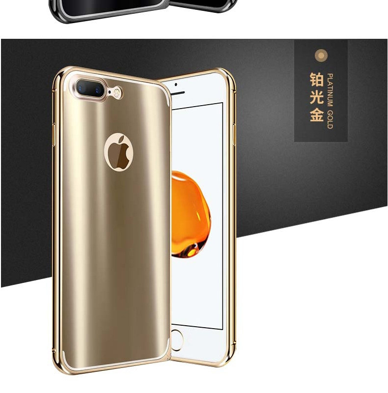 iy Ultra Slim Lightweight Aluminum Metal Bumper Dazzle Color Acrylic Back Cover Case for Apple iPhone 7 Plus & iPhone 7