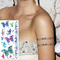 Small frescoed painted bracelet arm ring bracelet arm floral arm bracelet Chest Foot Flowers Butterfly Tattoo Patch Waterproof X708
