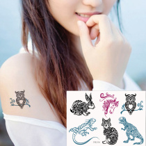 Hipster cute class spot cat dinosaur rabbit crocodile cat Eagle crocodile horse head tattoo sticker waterproof P038