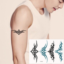 Simple fashion Washable Flowers Arm Front Chest Upper Arm Ring Arm Green Black Coarse Line Totem Tattoo Patch Waterproof Persistent P080