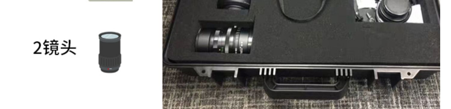 Hugfree chụp ảnh xe đẩy trường hợp gói thiết bị Máy ảnh DSLR hộp lưu trữ chuyên nghiệp chống sốc bảo vệ an toàn hộp chống ẩm - Phụ kiện máy ảnh DSLR / đơn nắp máy ảnh