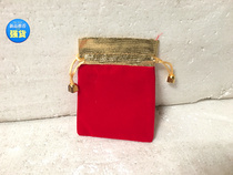 High-grade red velvet bag bag length 12 cm wide 10 cm large quantity is preferred