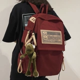 Вместительный и большой ранец, вместительная и большая сумка через плечо, красный высококачественный рюкзак, подходит для студента, для средней школы