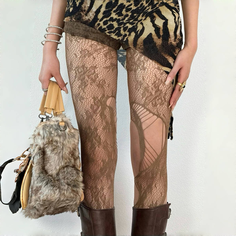 Black Sexy Ripped Fishnet Stockings Dopamine Outfit Japanese Jk Hollow-Out Pantyhose Slimming Rose Vine Mesh Stockings Black Sexy Ripped Fishnet Stockings Dopamine Outfit Japanese Jk Hollow-Out Pantyhose Slimming Rose Vine Mesh Stockings