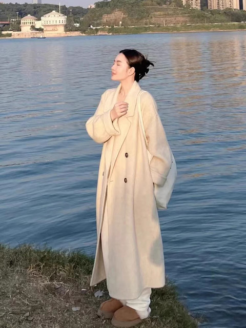 Tall style!! Extended version!! Tweed coat