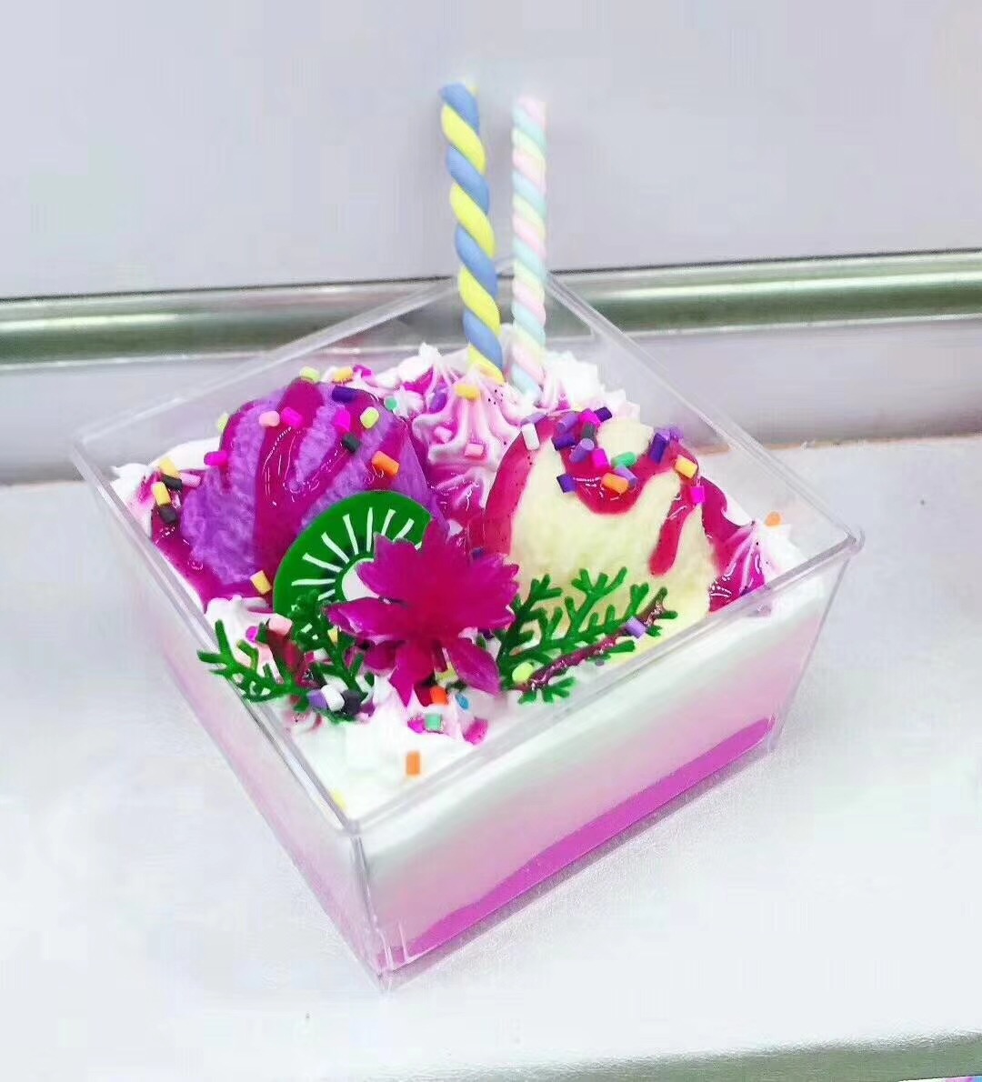 Đơn giản Wen Chuang trẻ em làm bánh bộ đồ chơi cô gái trẻ em DIY DIY mô phỏng sinh nhật bánh mousse - Handmade / Creative DIY làm đồ dùng mầm non