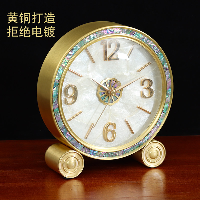 家里需要一盏时间的灯塔吗?凯琴全铜座钟,让每一秒都优雅流转! -座钟-淘宝好物网
