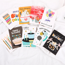 36 birthday cards South Korea creative little fresh child blessings thanks to the baking flower shop Mini message small card