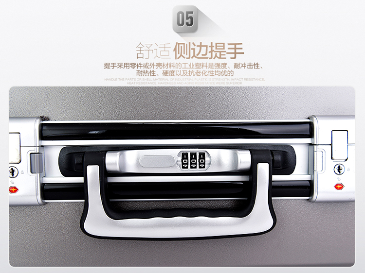 Kangaroo khung nhôm xe đẩy trường hợp bánh xe phổ thông 20 inch nội trú hộp 24 inch mật khẩu hộp nam sinh viên vali 26 inch - Va li vali du lịch