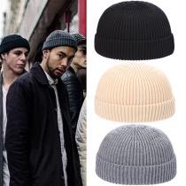 Guapi Cap Fashion Yuppie Hair Line Hat Short dome Rogue Cold Hat Lovers Cap Woman Hip Hop Male Korean Version Knitted Hat