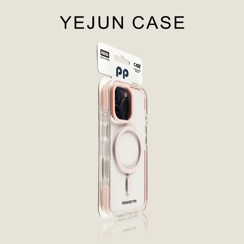 Yejun Is Suitable for iPhone 16 Pro Max Phone Case, 17 Pink Two-Tone Acrylic Apple 16 Transparent 15 New 14 Pro Case 13Pm Cover 14 Plus Full Coverage 16 Pro Cooling Protective Shell