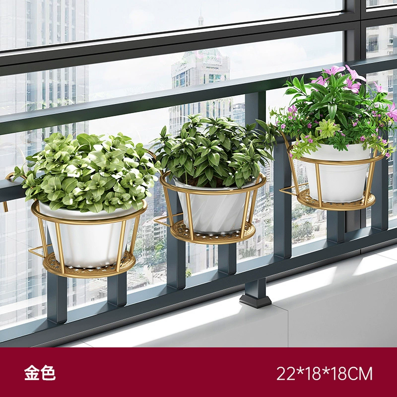 kệ trồng hoa ban công Giá để đồ hoa giá để đồ ban công lan can treo chậu pothos giá đỡ chậu hoa lan can ngoài trời lan can sắt rèn kệ chậu hoa mọng nước giá phụ kiện lưới an toàn ban công 