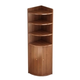 Угловая полка для хранения, книжная полка, напольный треугольный угловой шкаф, настенный угловой шкаф под углом 90 градусов, настенный книжный шкаф из массива дерева