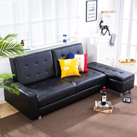 Một trăm triệu sofa sofa da sofa phòng khách hiện đại nhỏ gọn kết hợp đa chức năng của ba sofa căn hộ nhỏ - Ghế sô pha sofa giường gỗ thông minh